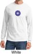 Mens Yoga Shirt Floral Sahasrara Long Sleeve Tee T-Shirt