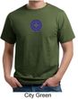 Mens Yoga Shirt Floral Sahasrara Organic Tee T-Shirt