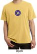 Mens Yoga Shirt Floral Sahasrara Pigment Dyed Tee T-Shirt