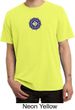 Mens Yoga Shirt Floral Sahasrara Pigment Dyed Tee T-Shirt
