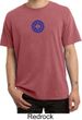 Mens Yoga Shirt Floral Sahasrara Pigment Dyed Tee T-Shirt