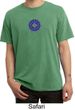 Mens Yoga Shirt Floral Sahasrara Pigment Dyed Tee T-Shirt