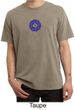 Mens Yoga Shirt Floral Sahasrara Pigment Dyed Tee T-Shirt