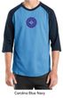 Mens Yoga Shirt Floral Sahasrara Raglan Tee T-Shirt