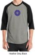 Mens Yoga Shirt Floral Sahasrara Raglan Tee T-Shirt