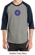 Mens Yoga Shirt Floral Sahasrara Raglan Tee T-Shirt