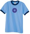 Mens Yoga Shirt Floral Sahasrara Ringer Tee T-Shirt