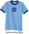 Mens Yoga Shirt Floral Sahasrara Ringer Tee T-Shirt