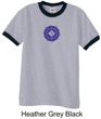 Mens Yoga Shirt Floral Sahasrara Ringer Tee T-Shirt