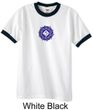 Mens Yoga Shirt Floral Sahasrara Ringer Tee T-Shirt