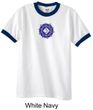 Mens Yoga Shirt Floral Sahasrara Ringer Tee T-Shirt