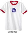Mens Yoga Shirt Floral Sahasrara Ringer Tee T-Shirt