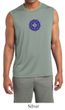Mens Yoga Shirt Floral Sahasrara Sleeveless Moisture Wicking Tee