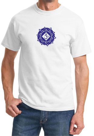 Mens Yoga Shirt Floral Sahasrara Tee T-Shirt