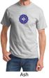 Mens Yoga Shirt Floral Sahasrara Tee T-Shirt