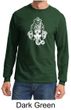 Mens Yoga Shirt Ganesha Head Long Sleeve Tee T-Shirt