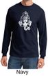 Mens Yoga Shirt Ganesha Head Long Sleeve Tee T-Shirt
