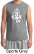 Mens Yoga Shirt Ganesha Head Muscle Tee T-Shirt