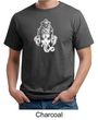 Mens Yoga Shirt Ganesha Head Organic Tee T-Shirt