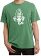 Mens Yoga Shirt Ganesha Head Pigment Dyed Tee T-Shirt