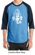Mens Yoga Shirt Ganesha Head Raglan Tee T-Shirt