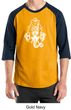 Mens Yoga Shirt Ganesha Head Raglan Tee T-Shirt