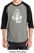 Mens Yoga Shirt Ganesha Head Raglan Tee T-Shirt