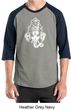 Mens Yoga Shirt Ganesha Head Raglan Tee T-Shirt