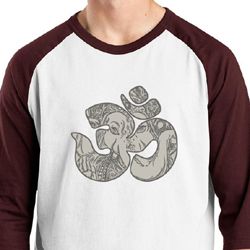 Mens Yoga Shirt Ganesha OM Raglan Tee T-Shirt Mens Yoga Shirt Ganesha OM Raglan Tee T-Shirt