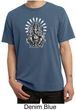 Mens Yoga Shirt Ganesha Pigment Dyed Tee T-Shirt