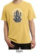 Mens Yoga Shirt Ganesha Pigment Dyed Tee T-Shirt