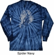 Mens Yoga Shirt Ganesha Profile Long Sleeve Tie Dye Tee T-shirt