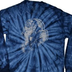 Mens Yoga Shirt Ganesha Profile Long Sleeve Tie Dye Tee T-shirt Mens Yoga Shirt Ganesha Profile Long Sleeve Tie Dye Tee T-shirt