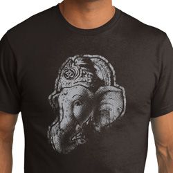 Mens Yoga Shirt Ganesha Profile Organic Tee T-Shirt Mens Yoga Shirt Ganesha Profile Organic Tee T-Shirt