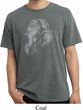 Mens Yoga Shirt Ganesha Profile Pigment Dyed Tee T-Shirt