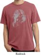 Mens Yoga Shirt Ganesha Profile Pigment Dyed Tee T-Shirt
