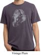 Mens Yoga Shirt Ganesha Profile Pigment Dyed Tee T-Shirt