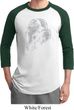 Mens Yoga Shirt Ganesha Profile Raglan Tee T-Shirt