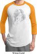 Mens Yoga Shirt Ganesha Profile Raglan Tee T-Shirt