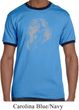 Mens Yoga Shirt Ganesha Profile Ringer Tee T-Shirt