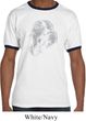 Mens Yoga Shirt Ganesha Profile Ringer Tee T-Shirt