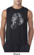 Mens Yoga Shirt Ganesha Profile Sleeveless Tee T-Shirt