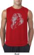 Mens Yoga Shirt Ganesha Profile Sleeveless Tee T-Shirt