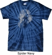 Mens Yoga Shirt Ganesha Profile Spider Tie Dye Tee T-shirt
