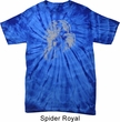 Mens Yoga Shirt Ganesha Profile Spider Tie Dye Tee T-shirt