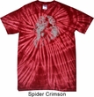 Mens Yoga Shirt Ganesha Profile Spider Tie Dye Tee T-shirt