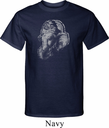 Mens Yoga Shirt Ganesha Profile Tall Tee T-Shirt