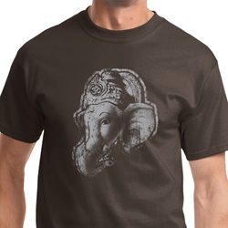 Mens Yoga Shirt Ganesha Profile Tee T-Shirt Mens Yoga Shirt Ganesha Profile Tee T-Shirt