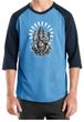 Mens Yoga Shirt Ganesha Raglan Tee T-Shirt