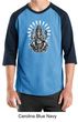 Mens Yoga Shirt Ganesha Raglan Tee T-Shirt